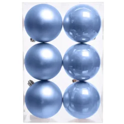 Set di 6 palline di Natale (D80 mm) Aravis Azzurro