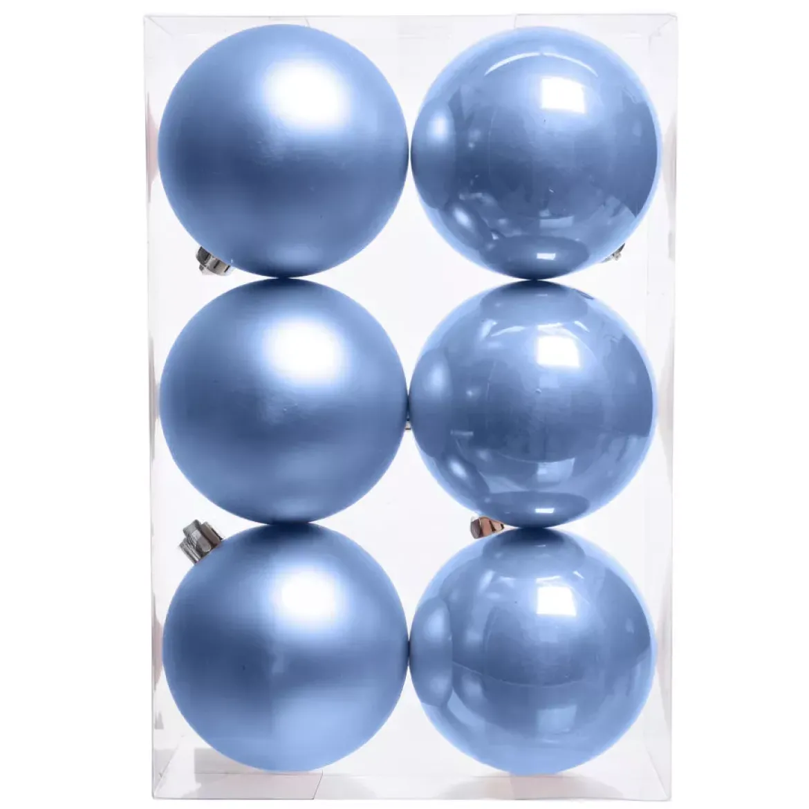 Set di 6 palline di Natale (D80 mm) Aravis Azzurro
