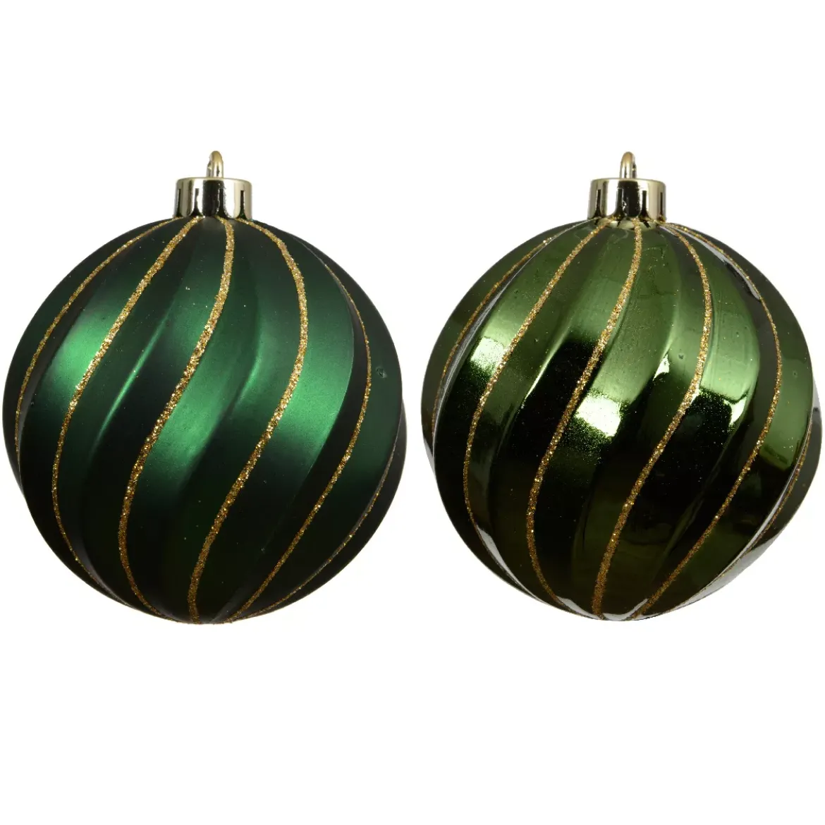 Set di 6 palline di Natale (D80 mm) Glam chic Verde abete