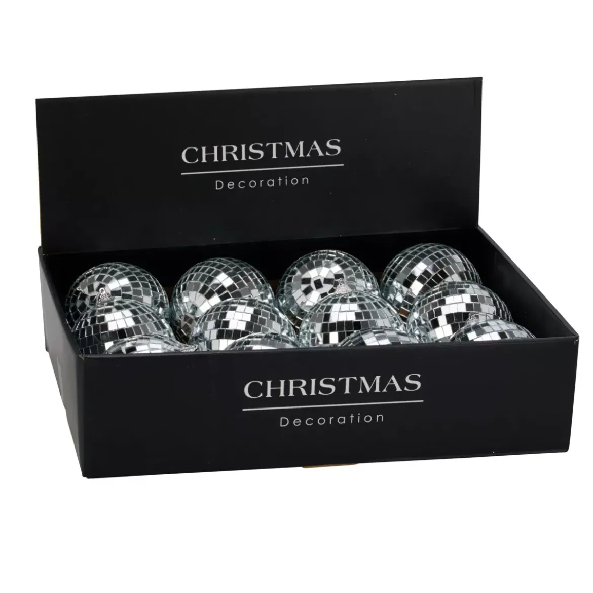 Set di 12 palline di Natale (D100 mm) Night Fever Argento