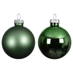 Set di 4 palline di Natale in vetro (D100 mm) Boreale Verde abete