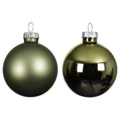 Set di 4 palline di Natale in vetro (D100 mm) Boreale Verde rosmarino
