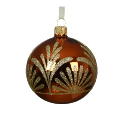 Set di 6 palline di Natale in vetro (D80 mm) Luxury Zucca