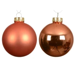 Set di 4 palline di Natale in vetro (D100 mm) Boreale Arancione