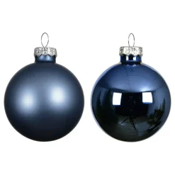 Set di 4 Palline di Natale in vetro (D100 mm) Boreale Blu notte