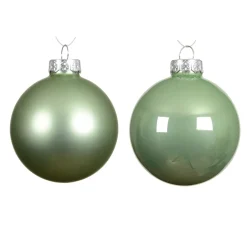 Set di 4 palline di Natale in vetro (D100 mm) Boreale Verde matcha