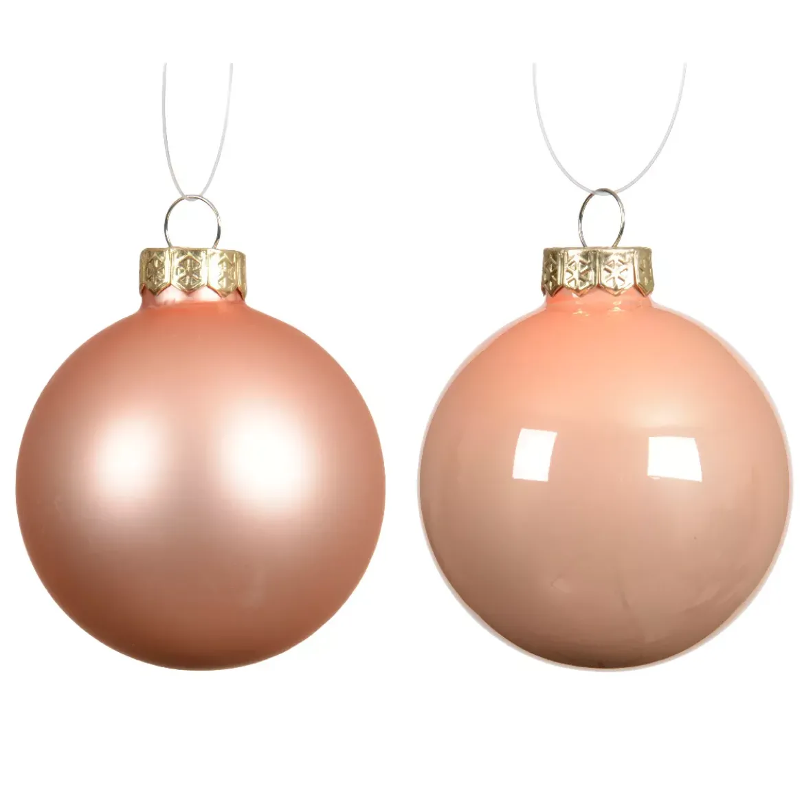 Set di 4 palline di Natale in vetro (D100 mm) Boreale Pesca