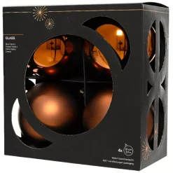 Set di 4 Palline di Natale in vetro (D100 mm) Boreale Marrone caffè