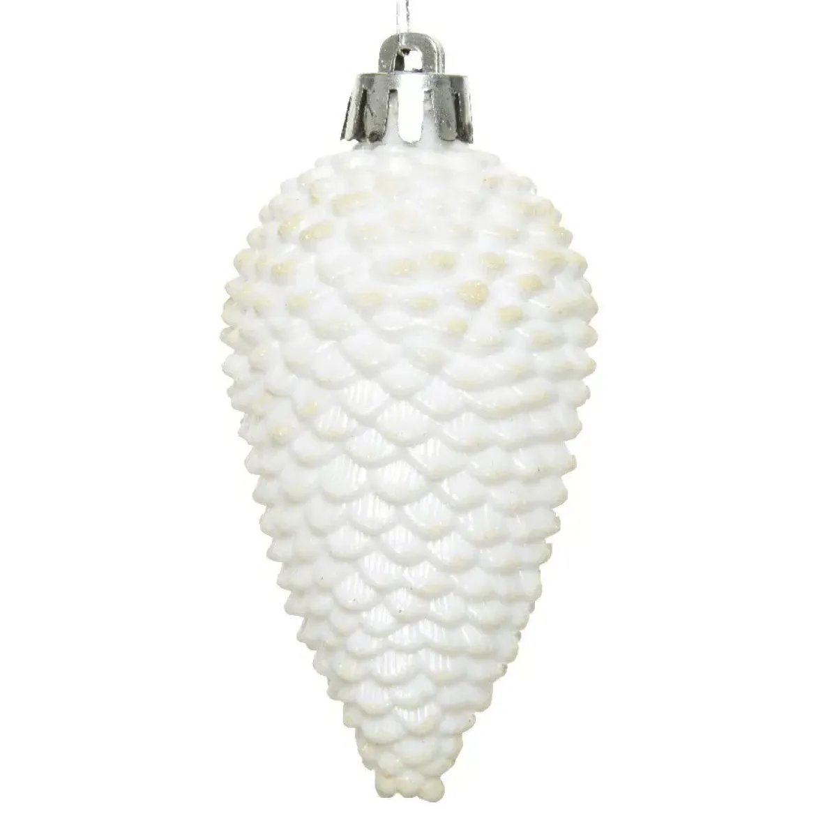 Set di 6 pigne Alpine Bianco