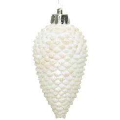 Set di 6 pigne Alpine Bianco perlato
