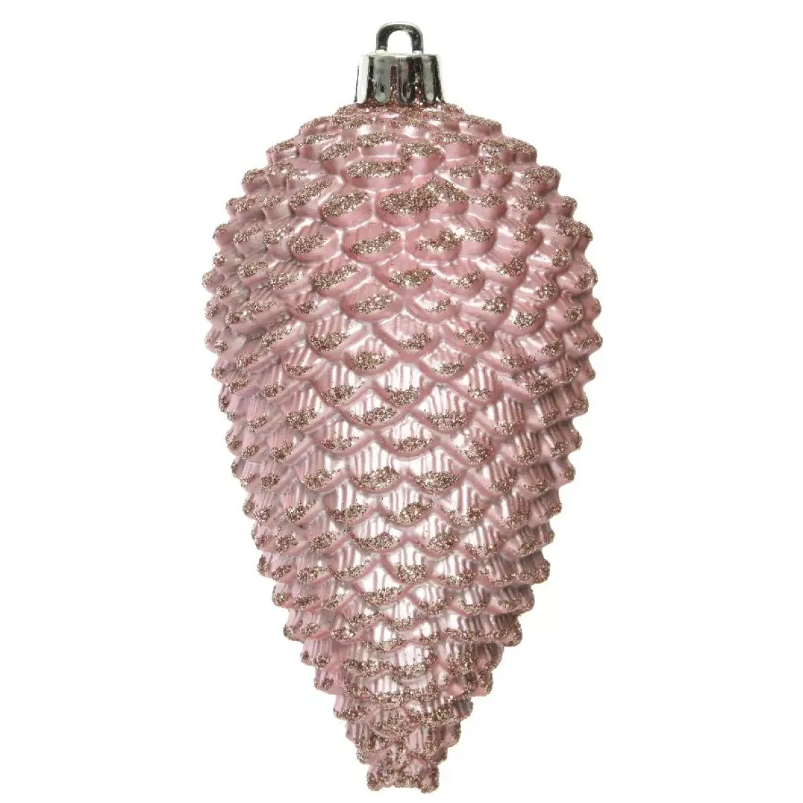 Set di 4 pigne Alpine Rosa cipria