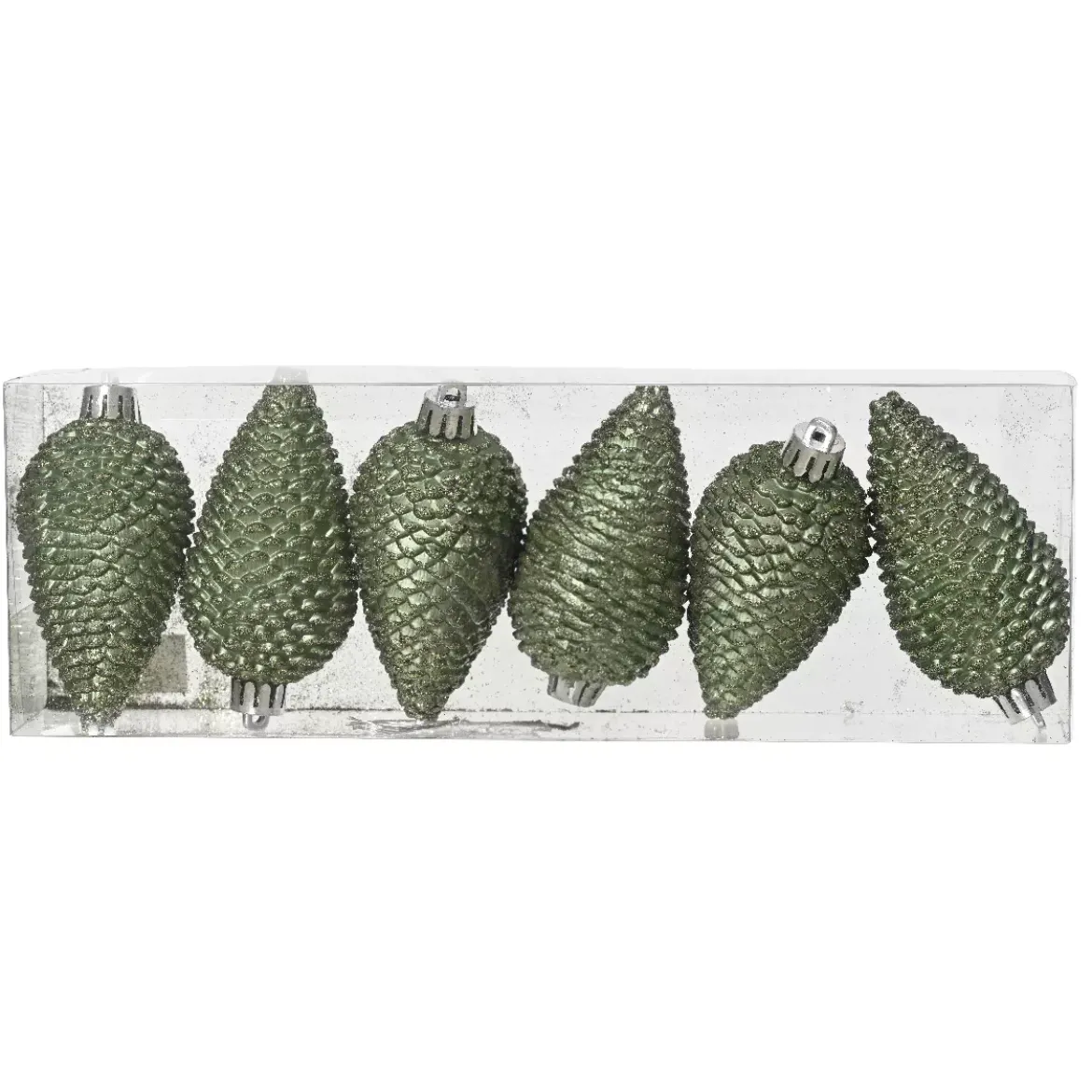 Set di 6 pigne da appendere Alpine Verde rosmarino