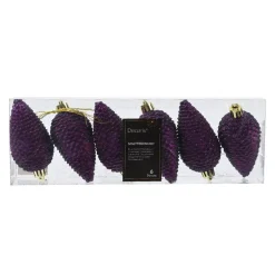 Set di 6 pigne da appendere (H8 cm) Alpine Fico