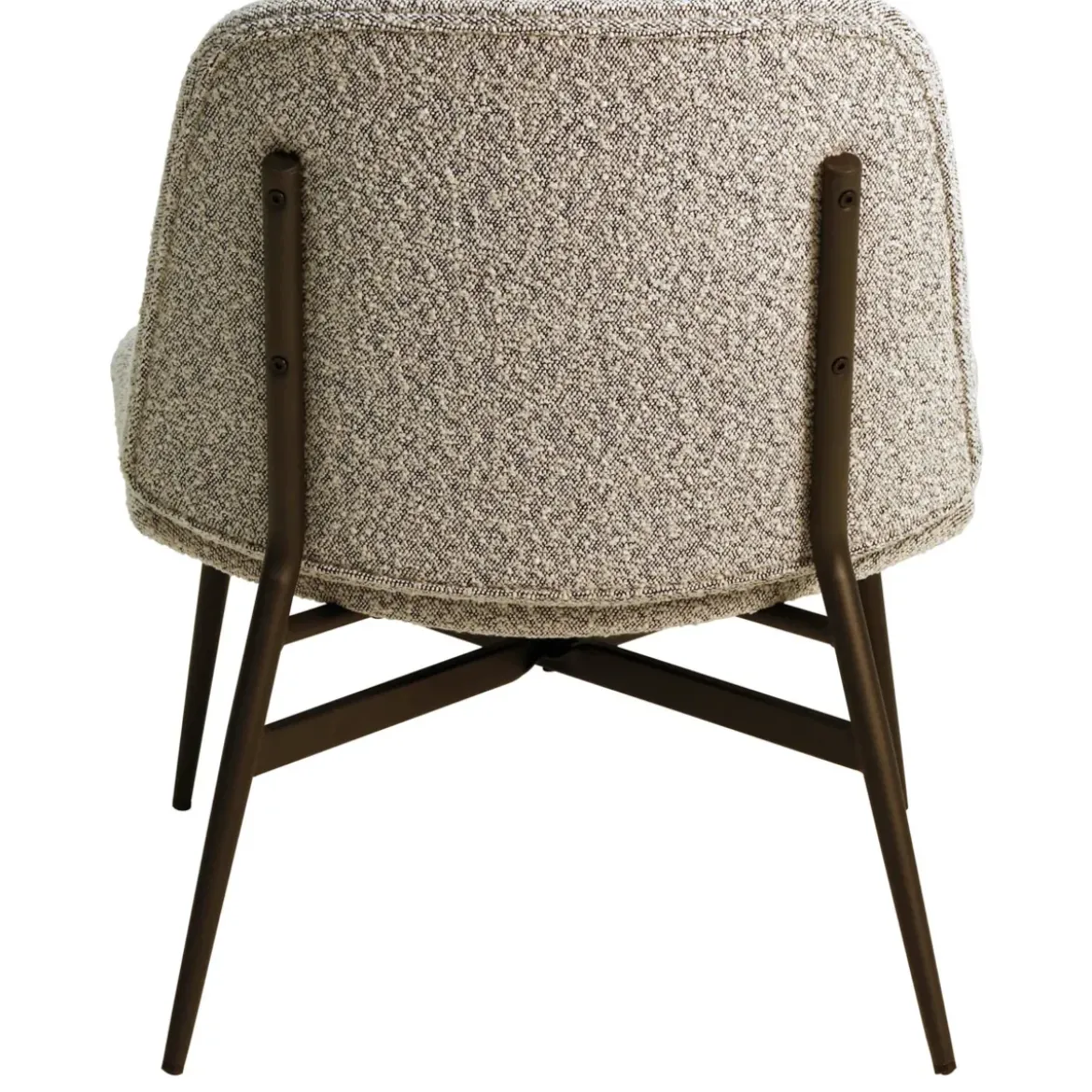 Set di 2 poltrone in bouclé (seduta 40 cm) Isla Grigio chiaro