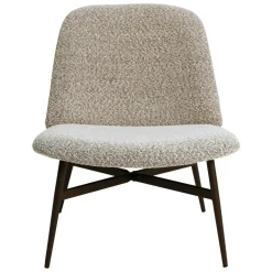 Set di 2 poltrone in bouclé (seduta 40 cm) Isla Grigio chiaro