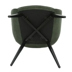 Set di 2 poltrone in velluto a coste (seduta 47 cm) Juno Verde cachi