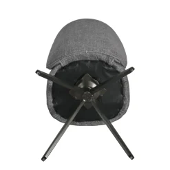 Set di 2 sedie da pranzo girevoli (seduta 51 cm) Spina Grigio