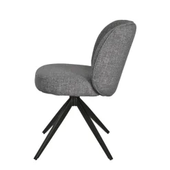 Set di 2 sedie da pranzo girevoli (seduta 51 cm) Spina Grigio