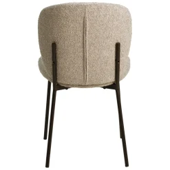Set di 2 sedie da pranzo in bouclé (seduta 48,5 cm) Isla Beige sabbia