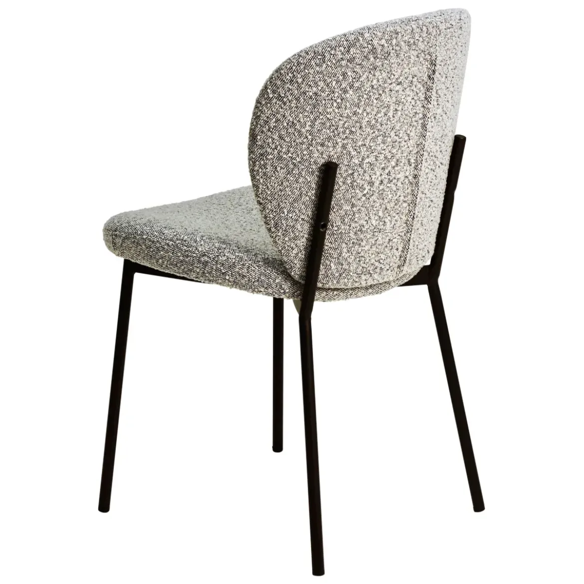 Set di 2 sedie da pranzo in bouclé (seduta 48,5 cm) Isla Grigio chiaro