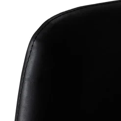 Set di 2 sedie da pranzo in similpelle (seduta 47 cm) Juno Nero