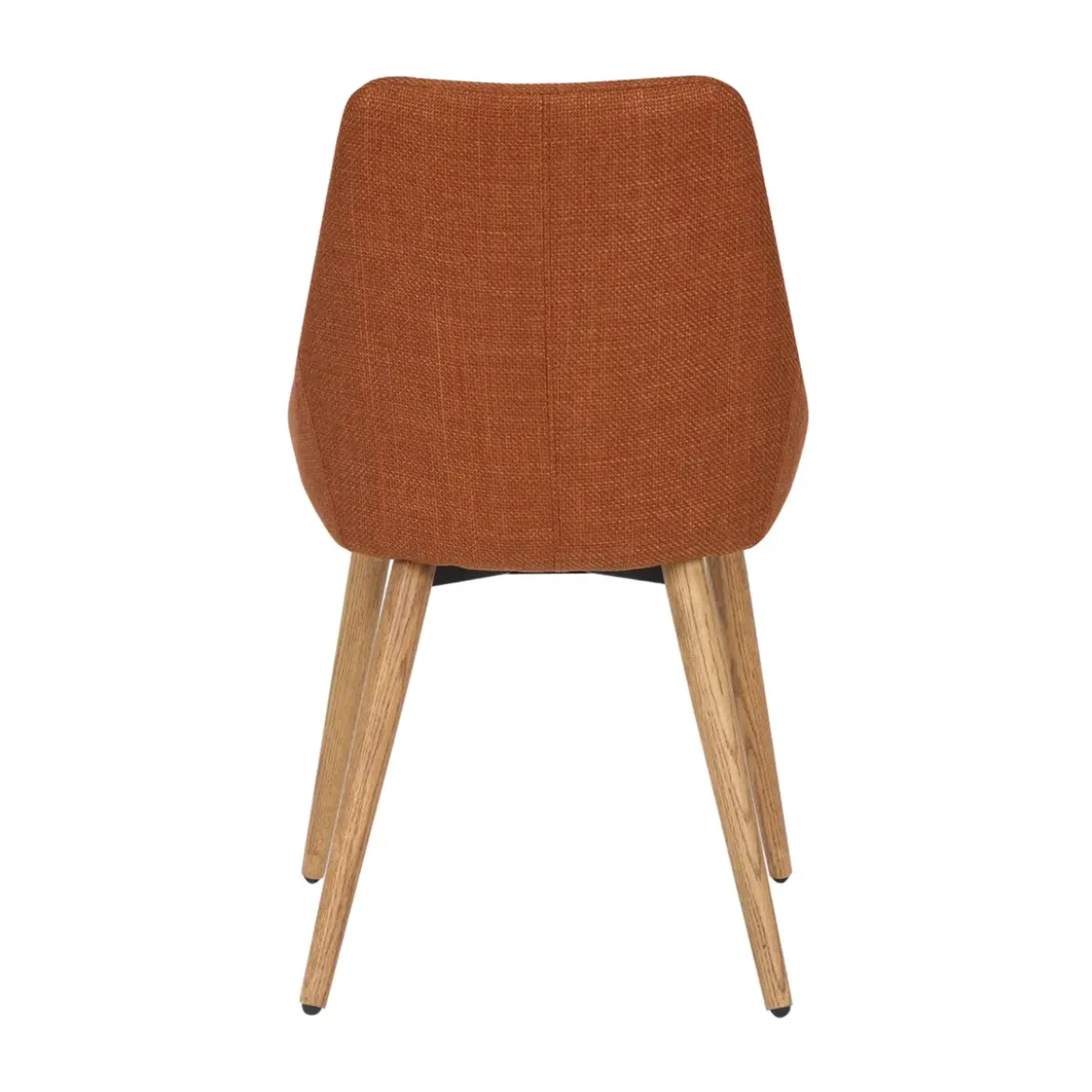 Set di 2 sedie da pranzo in tessuto (seduta 47 cm) Juno Cognac