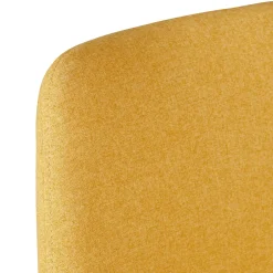 Set di 2 sedie da pranzo in tessuto (seduta 47 cm) Juno Giallo senape