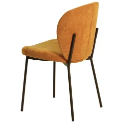 Set di 2 sedie da pranzo in tessuto (seduta 48,5 cm) Isla Rame