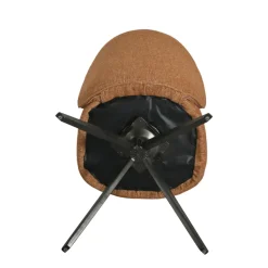 Set di 2 sedie da pranzo in tessuto testurizzato (seduta 51 cm) Linda Caramello