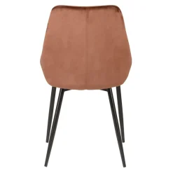 Set di 2 sedie da pranzo in velluto (seduta 47 cm) Juno Marrone