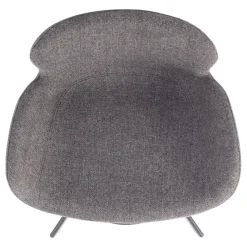 Set di 2 sedie per isola centrale con schienale (seduta 65cm) Pema Grigio scuro