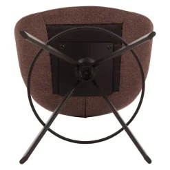 Set di 2 sedie per isola centrale con schienale (Altezza seduta 65cm) Pema Bordeaux