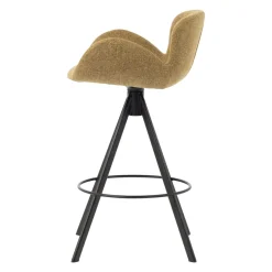 Set di 2 sedie per isola centrale con schienale (seduta 65cm) Pema Verde cachi