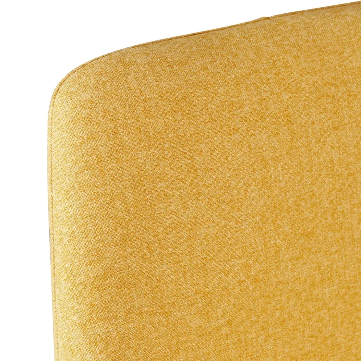 Set di 2 sedie per isola centrale con schienale in tessuto (Altezza seduta 67 cm) Juno Giallo senape