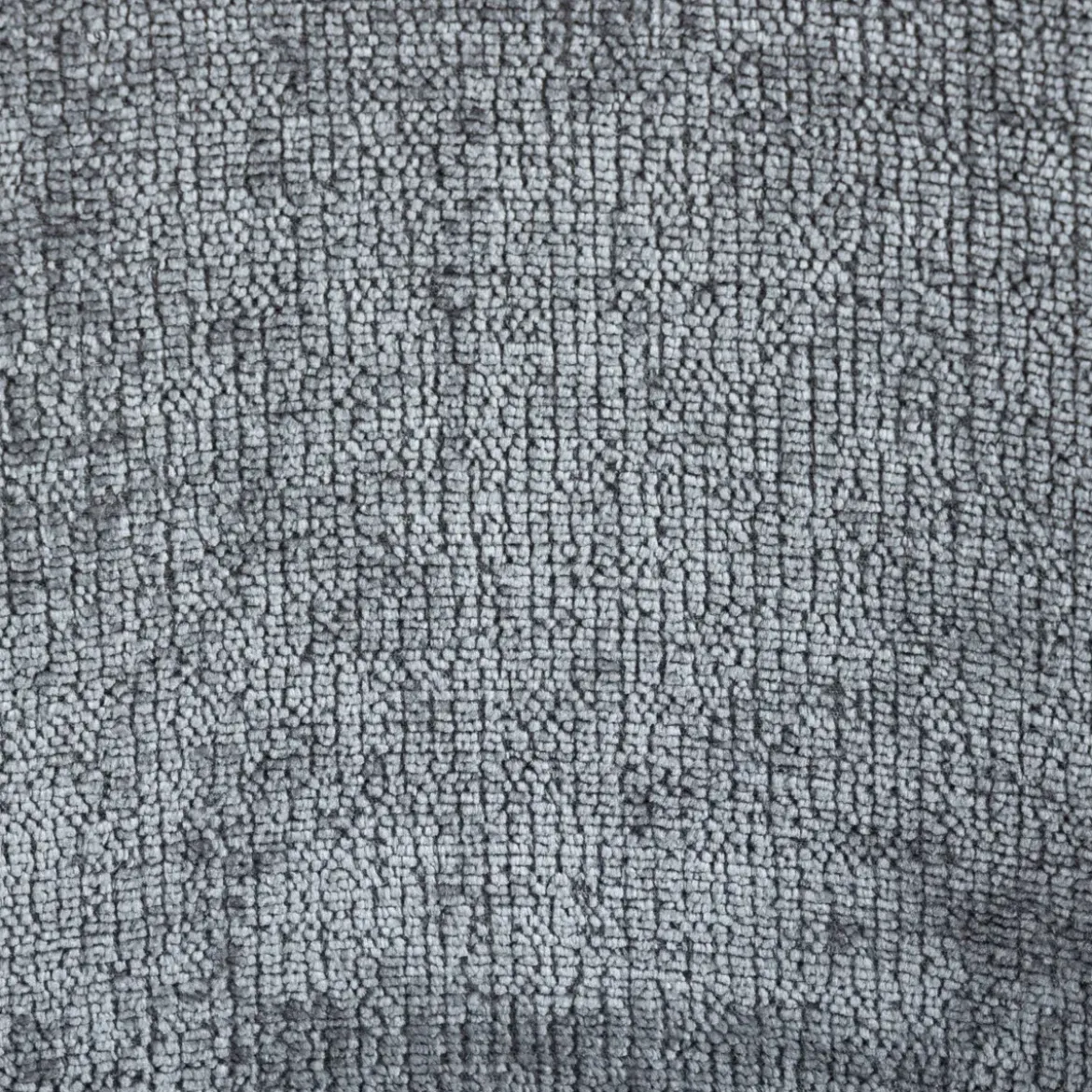 Set di 2 sedie per isola centrale con schienale in tessuto chenille (seduta 65cm) Zola Grigio