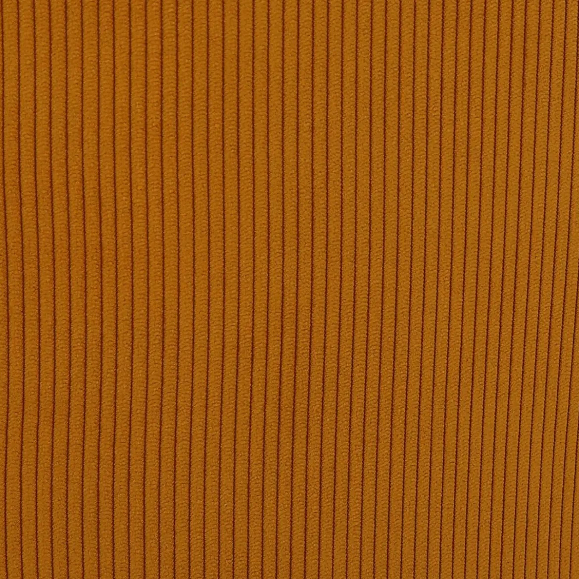 Set di 2 sgabelli da bar con schienale in velluto a coste (Altezza seduta 75cm) Juno Giallo curry