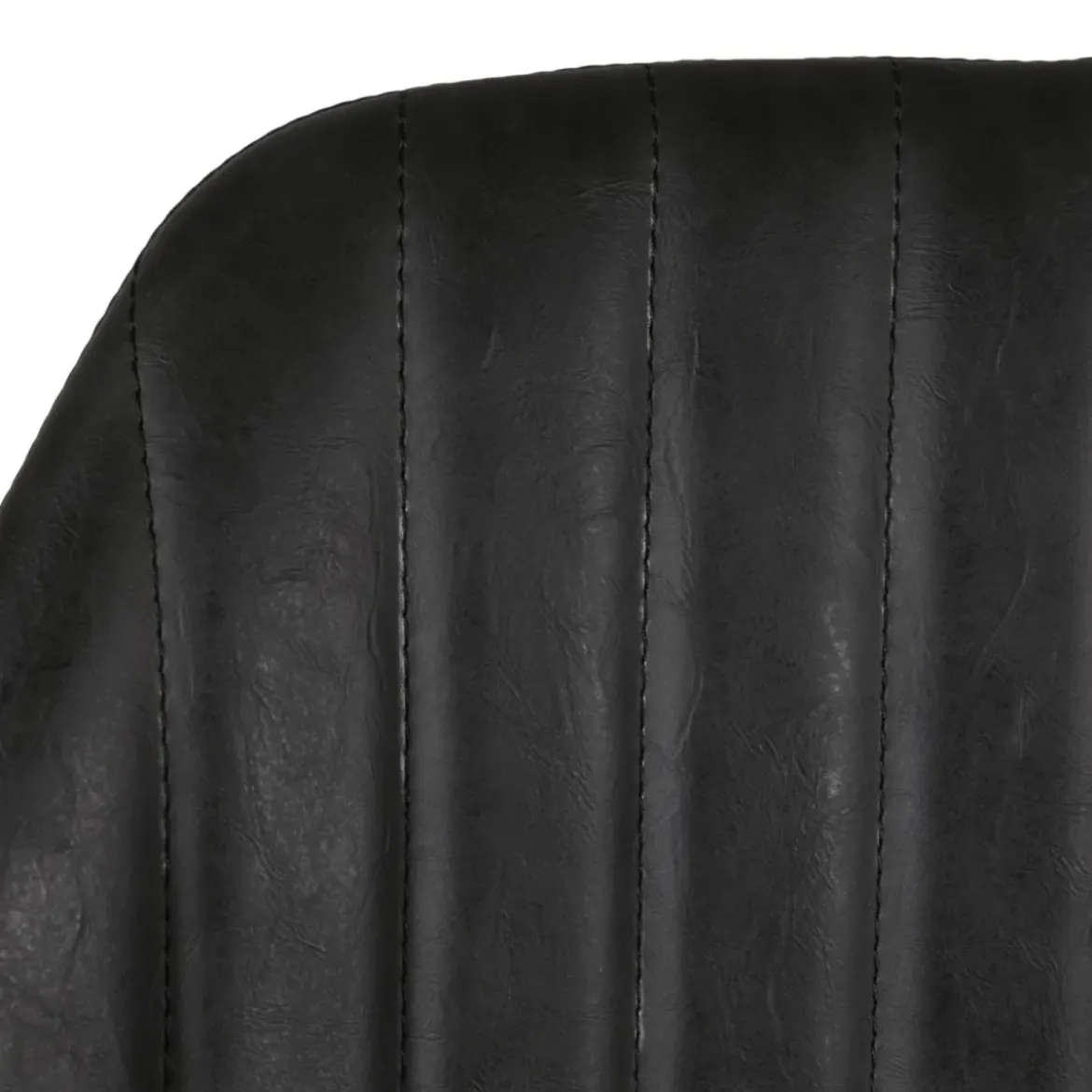 Set di 2 sgabelli da bar girevoli con schienale (Altezza seduta 75cm) Zila Nero