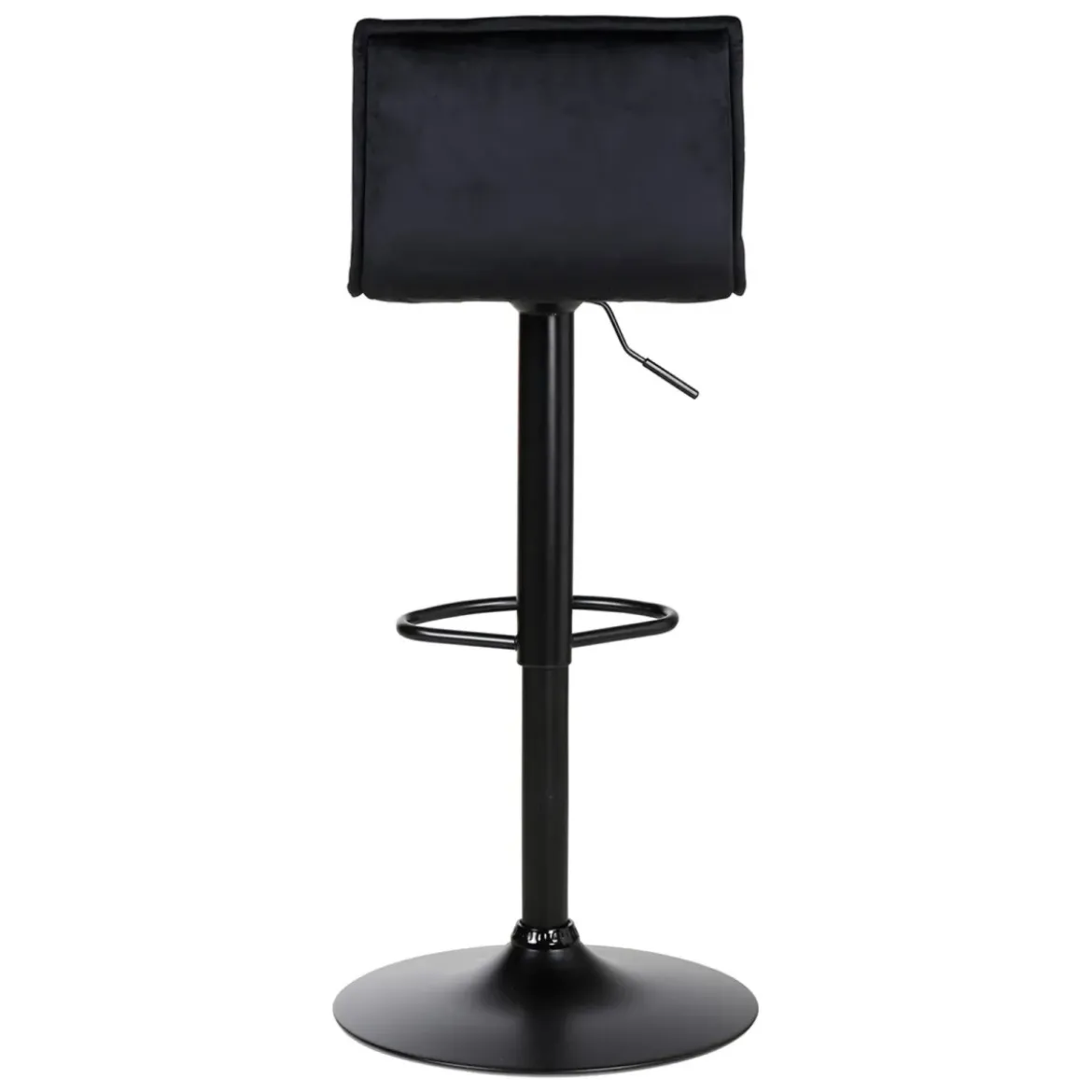 Set di 2 sgabelli da bar girevoli con schienale regolabile in altezza (seduta da 63 a 84 cm) Carly Nero