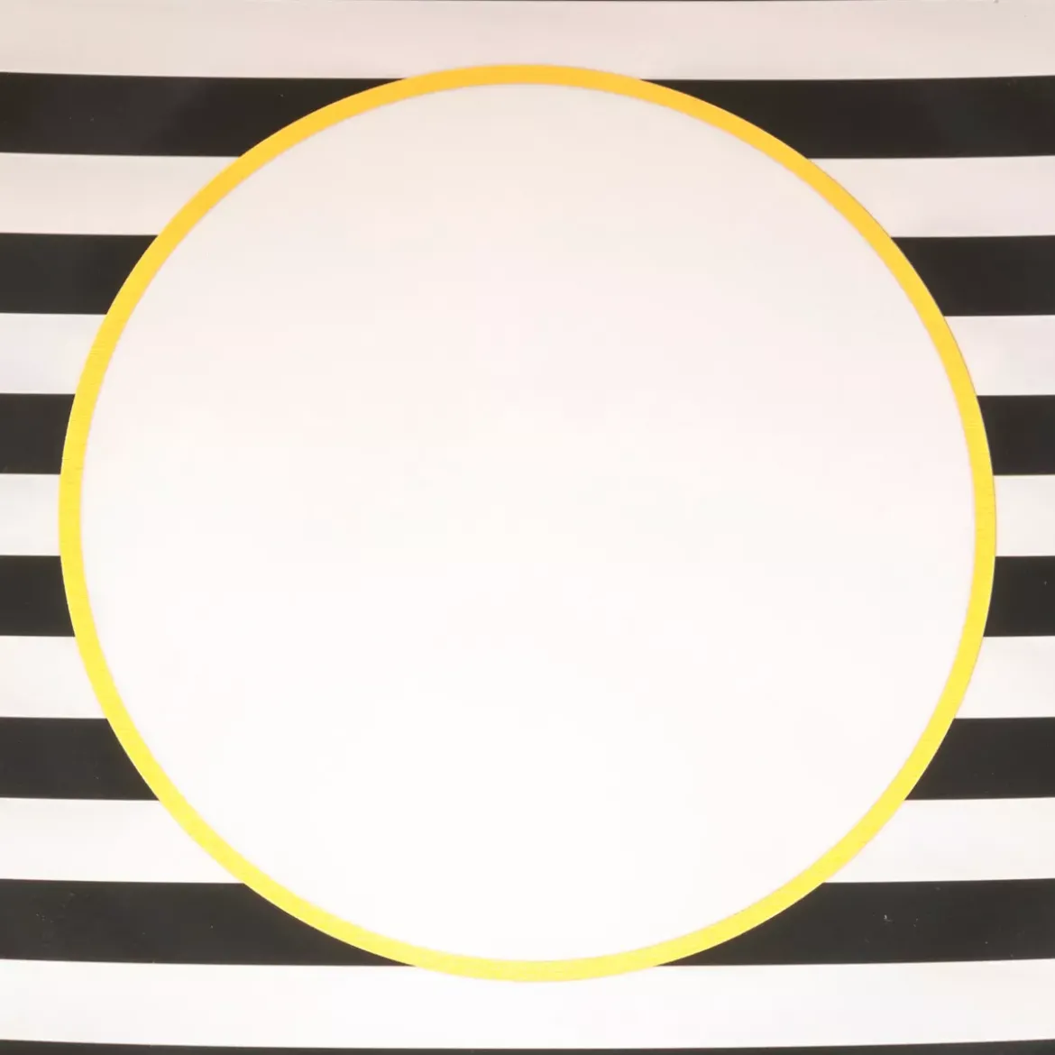 Set di 12 sottopiatti a righe Nero e Bianco