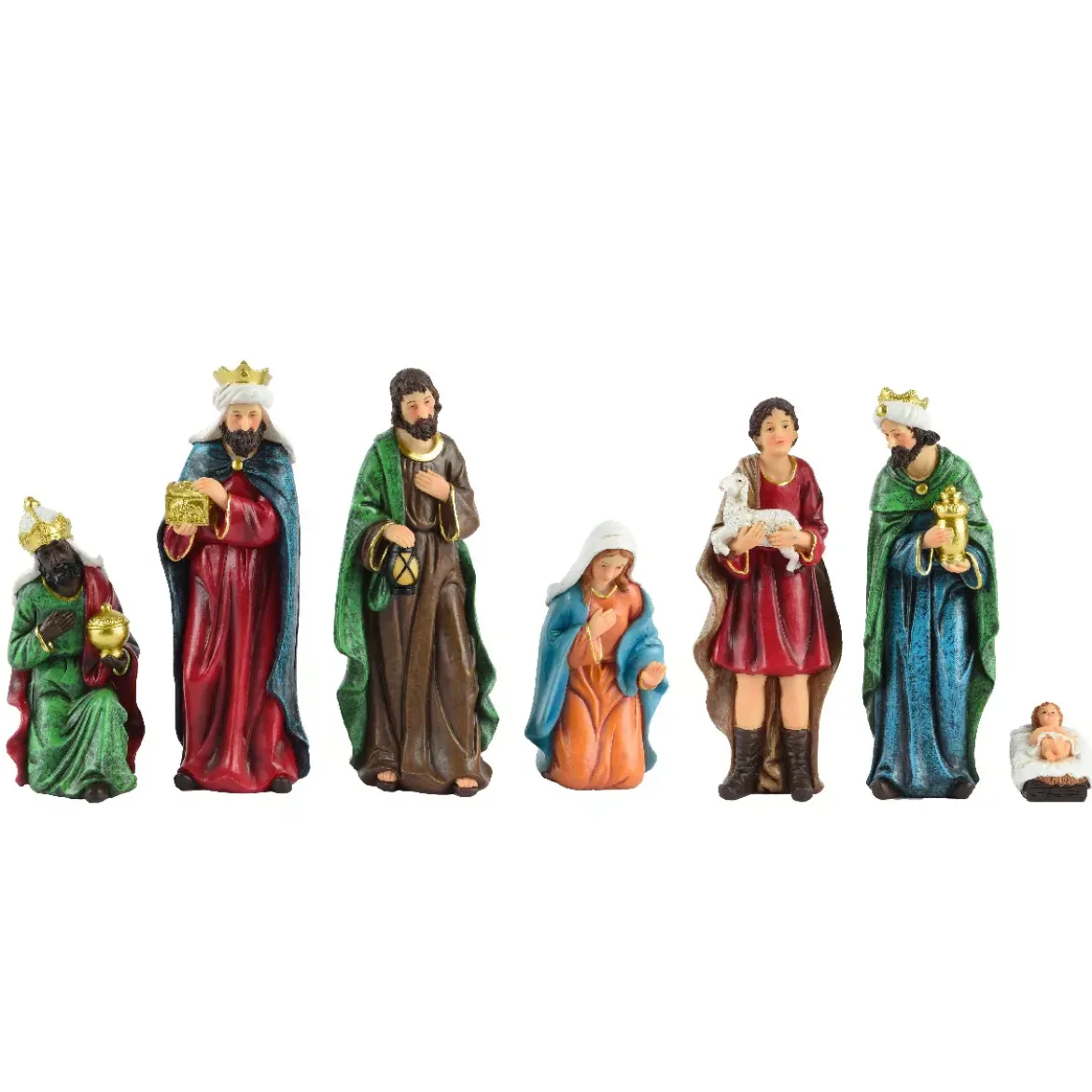 Set di 7 statuine (Altezza 12,50 cm) di Achille