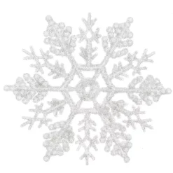 Set di 12 stelle di Natale da appendere (10 cm) Morzine Bianco