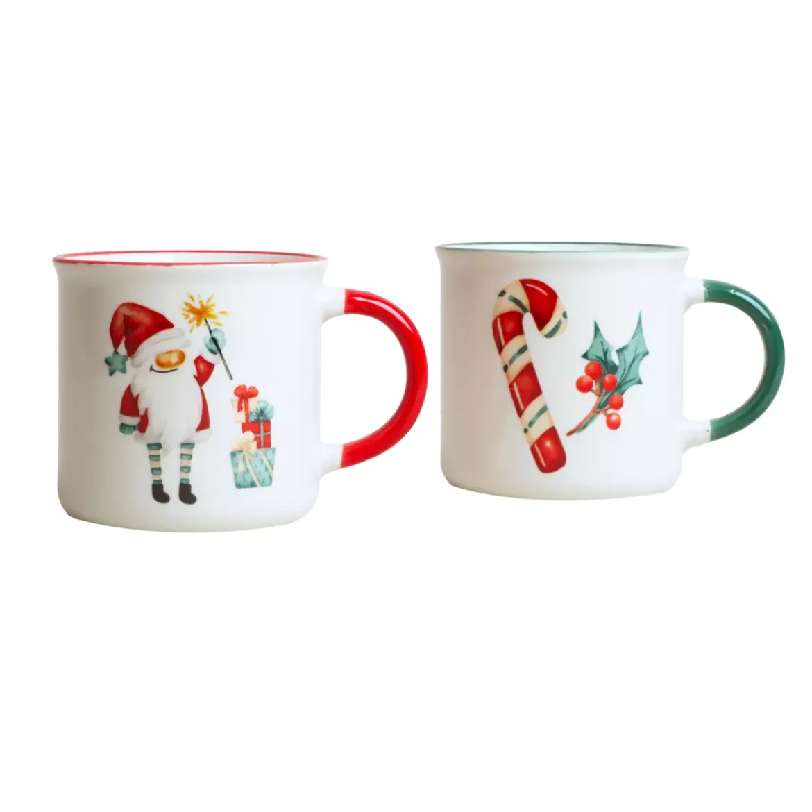 Set di 2 Tazze di Natale Dolce Natale Multicolore