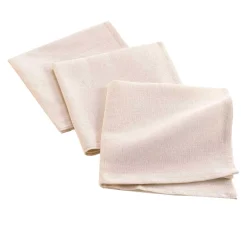 Set di 3 tovaglioli in cotone (40 x 40 cm) Serafine Ecru
