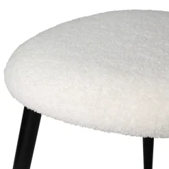 Sgabello bambino Bouclette Bianco