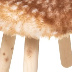 Sgabello per bambini ecopelliccia (38 cm) Cervo Marrone