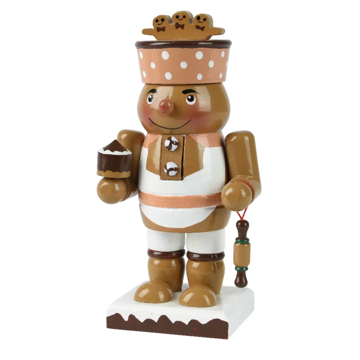 Soldatino Schiaccianoci in legno (H18 cm) Pan di zenzero Goloso