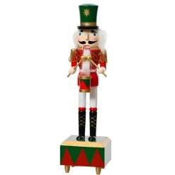 Soldato Schiaccianoci in legno (H30 cm) Gaby e il suo tamburo Imperiale