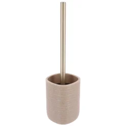 Spazzola per WC in poliresina a righe Lina Beige