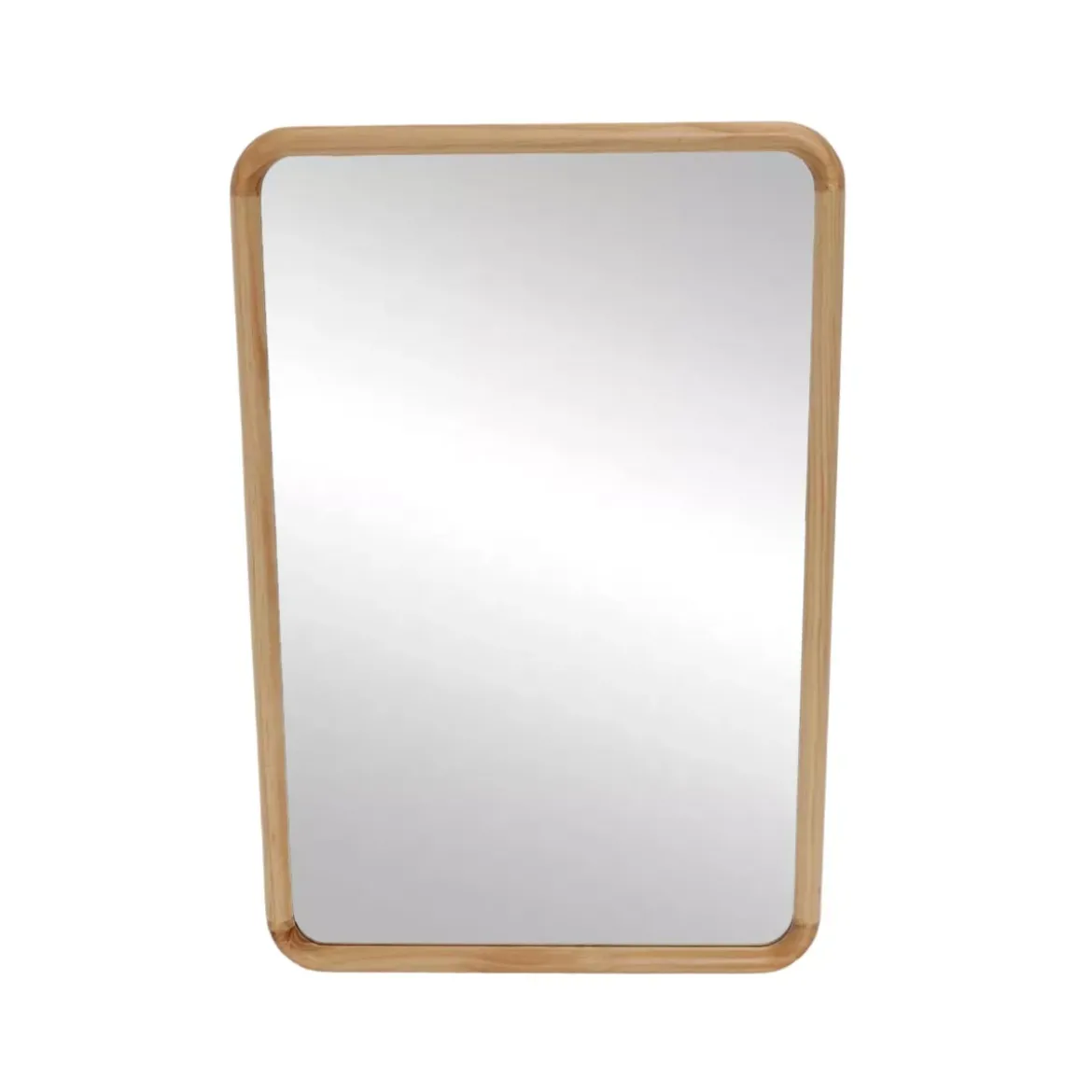 Specchio da parete con cornice in legno (90 cm) Snook Marrone