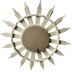 Specchio da parete in bambù (D44.5 cm) Almara Beige